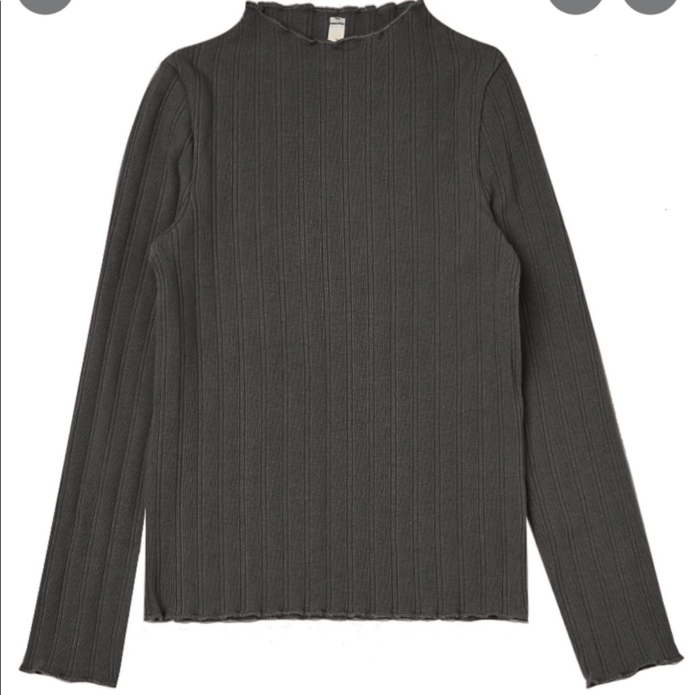 Rylee and Cru black mock neck long sleeve